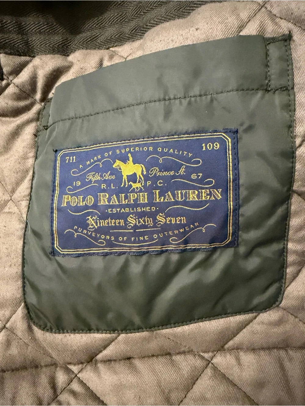 POLO Ralph Lauren Men's Classic Quilted Field Jacket / Quilted Barn Jacket